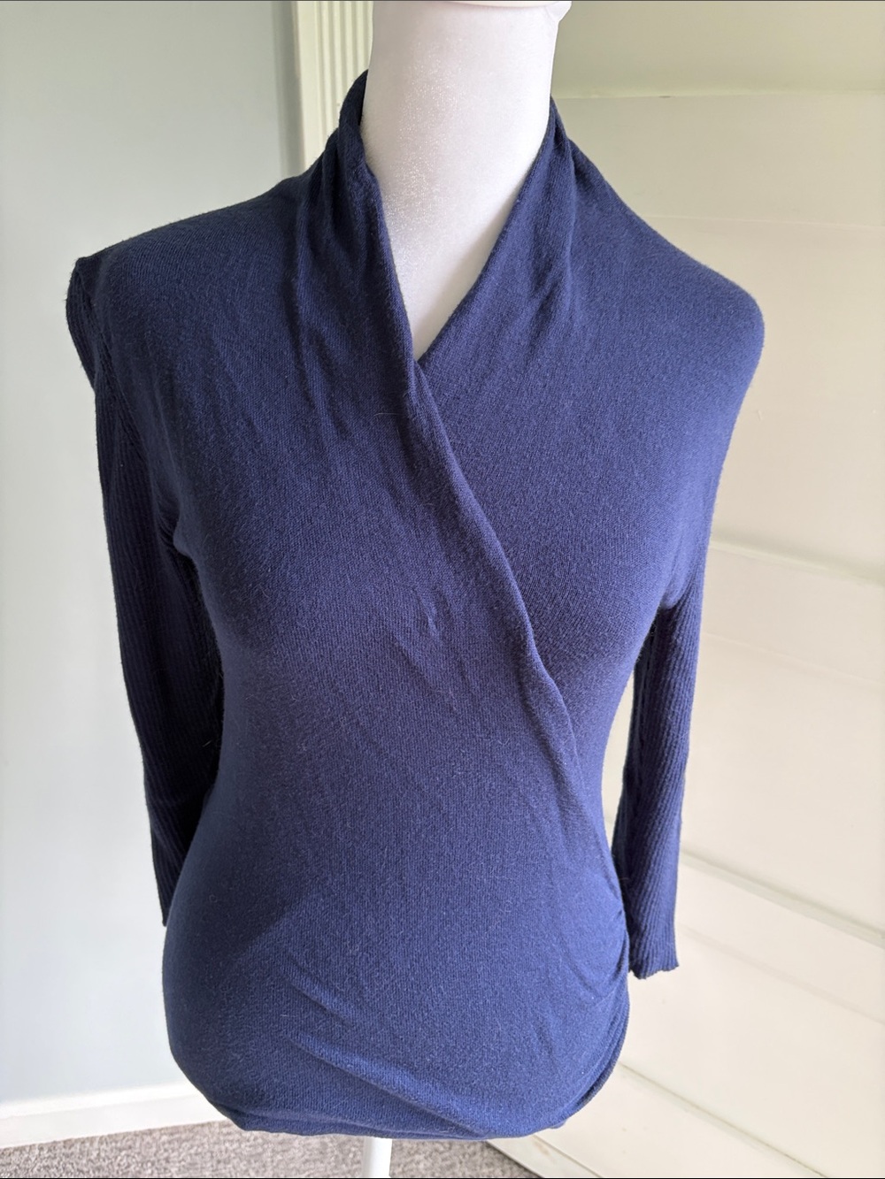 Faux wrap sweater